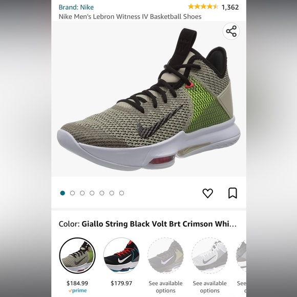 FREE SHIPPING Nike Men's Lebron Witness IV Basketball Shoes Size 14 - Picture 8 of 8